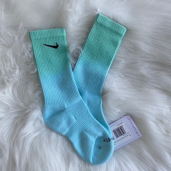 【Tiffany Blue Color】Nike Everyday Plus Cushioned Crew Socks (2 Pairs) - Picture 4 of 6